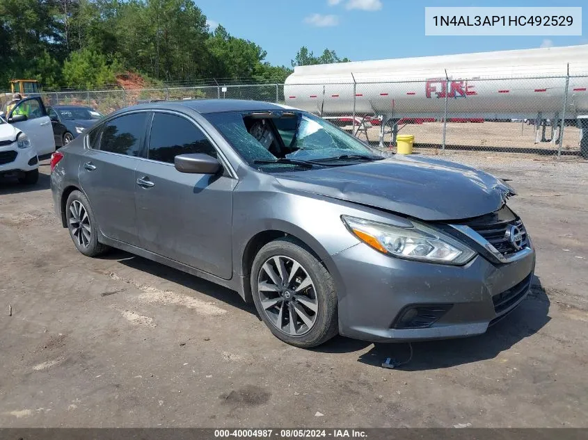 2017 Nissan Altima 2.5 Sv VIN: 1N4AL3AP1HC492529 Lot: 40004987