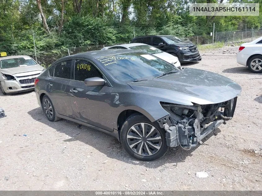 2017 Nissan Altima 2.5 S VIN: 1N4AL3AP5HC161114 Lot: 40010116