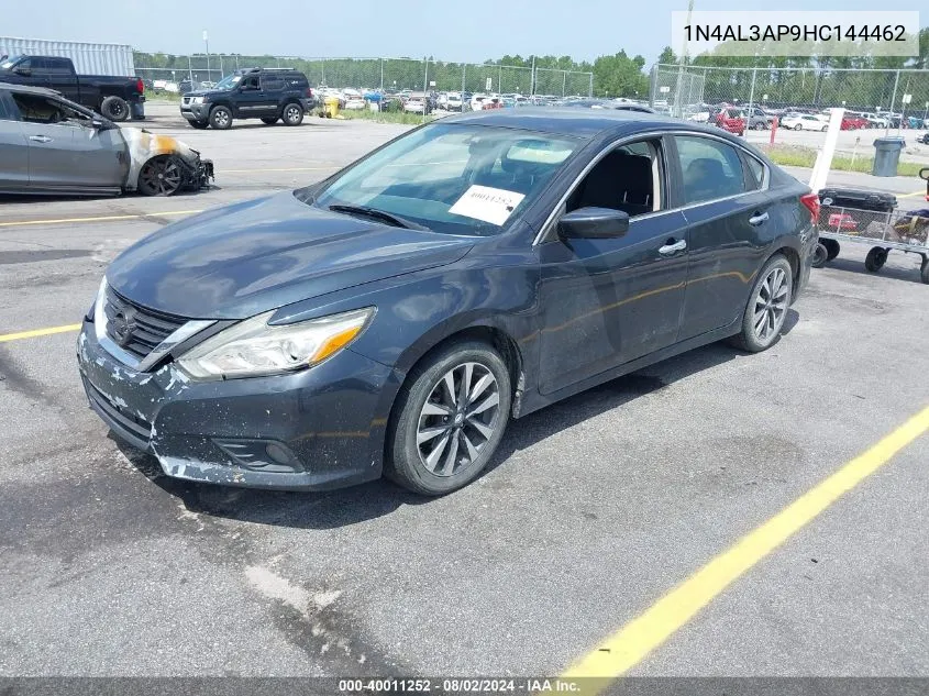 2017 Nissan Altima 2.5 Sv VIN: 1N4AL3AP9HC144462 Lot: 40011252