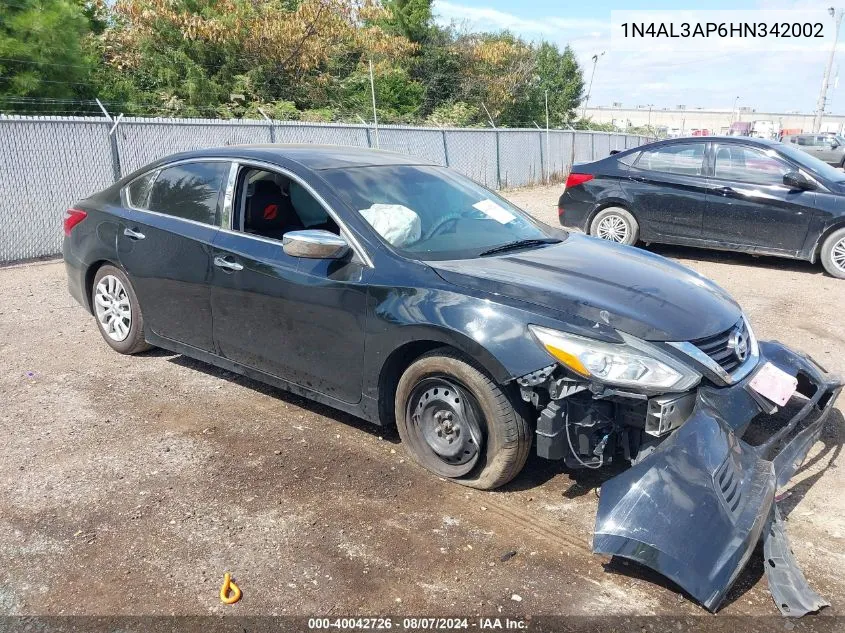 1N4AL3AP6HN342002 2017 Nissan Altima 2.5 S