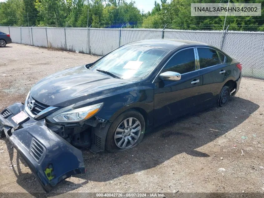 1N4AL3AP6HN342002 2017 Nissan Altima 2.5 S