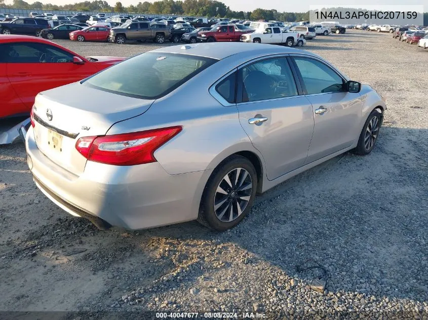 2017 Nissan Altima 2.5 Sv VIN: 1N4AL3AP6HC207159 Lot: 40047677