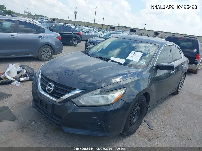 2017 Nissan Altima 2.5 S VIN: 1N4AL3AP9HC495498 Lot: 40065944