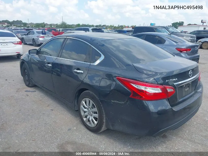 2017 Nissan Altima 2.5 S VIN: 1N4AL3AP9HC495498 Lot: 40065944