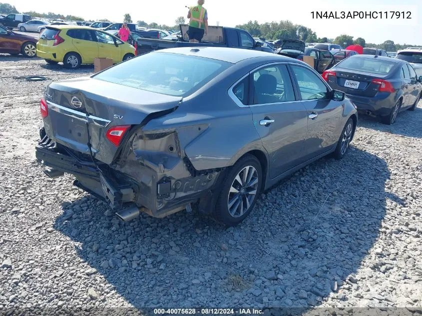 1N4AL3AP0HC117912 2017 Nissan Altima 2.5/2.5 S/2.5 Sl/2.5 Sr/2.5 Sv