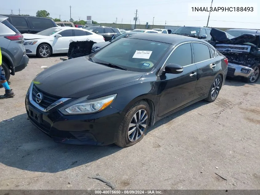 2017 Nissan Altima 2.5 Sl VIN: 1N4AL3AP9HC188493 Lot: 40075650