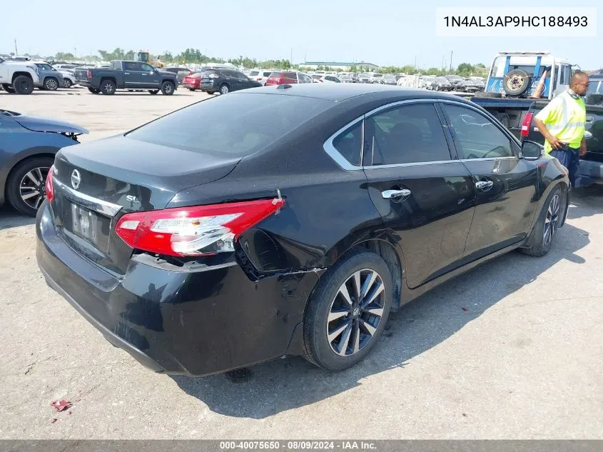 2017 Nissan Altima 2.5 Sl VIN: 1N4AL3AP9HC188493 Lot: 40075650