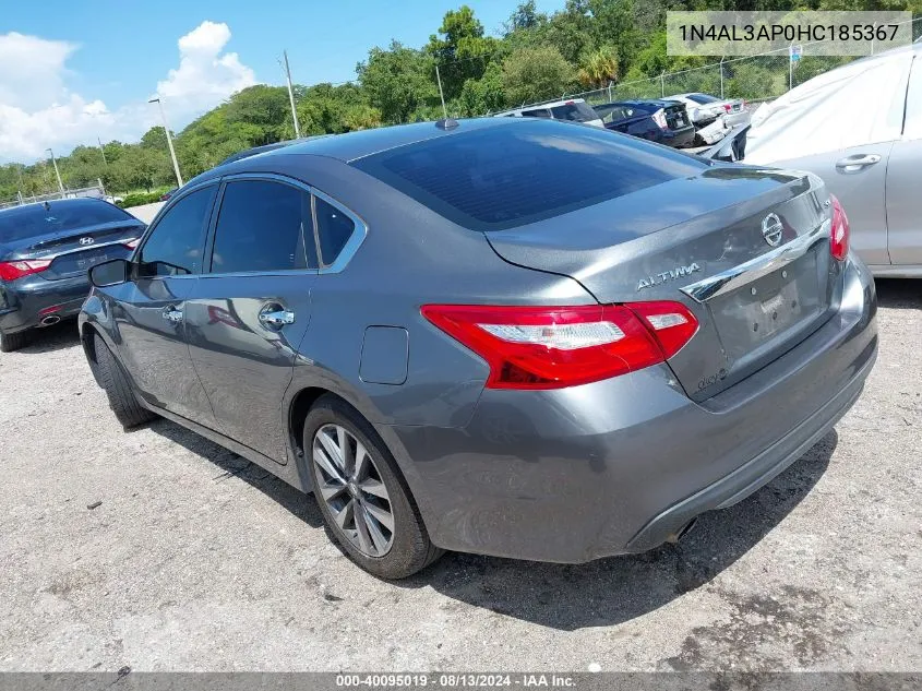 2017 Nissan Altima 2.5 Sv VIN: 1N4AL3AP0HC185367 Lot: 40095019