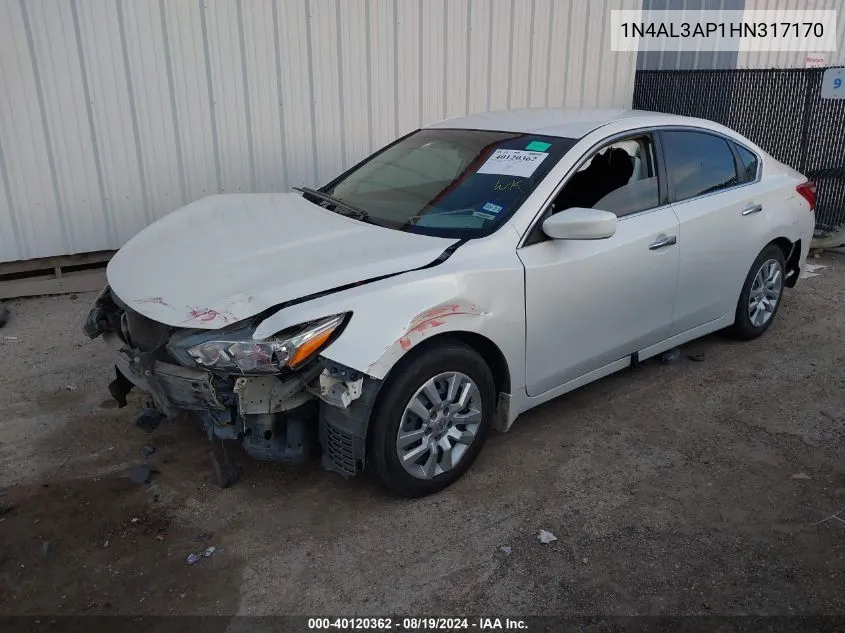 1N4AL3AP1HN317170 2017 Nissan Altima 2.5 S