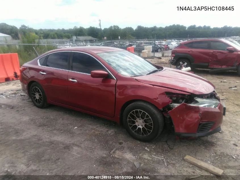 2017 Nissan Altima 2.5 S VIN: 1N4AL3AP5HC108445 Lot: 40124515