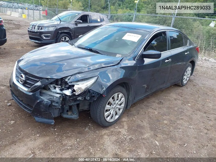 2017 Nissan Altima 2.5 S VIN: 1N4AL3AP9HC289033 Lot: 40137472