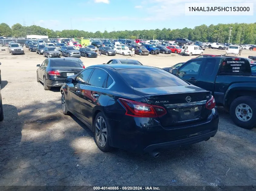 2017 Nissan Altima 2.5 Sr VIN: 1N4AL3AP5HC153000 Lot: 40140885