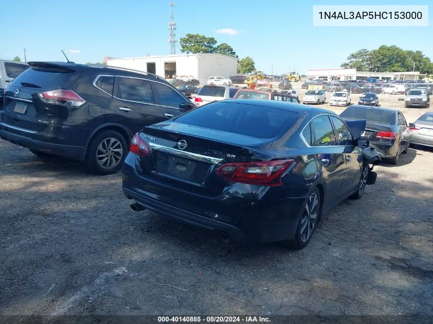 2017 Nissan Altima 2.5 Sr VIN: 1N4AL3AP5HC153000 Lot: 40140885