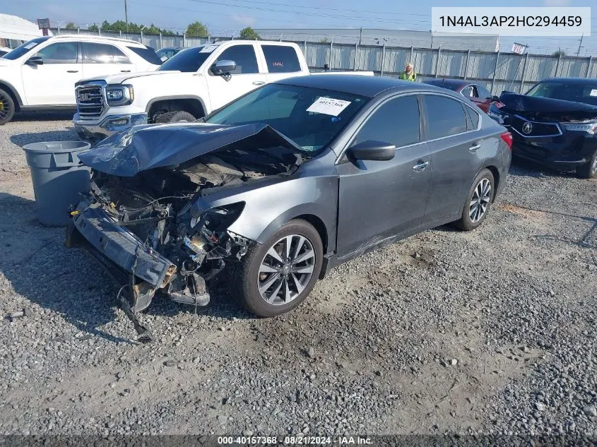 2017 Nissan Altima 2.5/S/Sv/Sl/Sr VIN: 1N4AL3AP2HC294459 Lot: 40157368