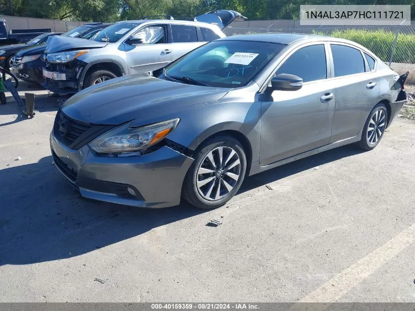 2017 Nissan Altima 2.5/S/Sv/Sl/Sr VIN: 1N4AL3AP7HC111721 Lot: 40159359