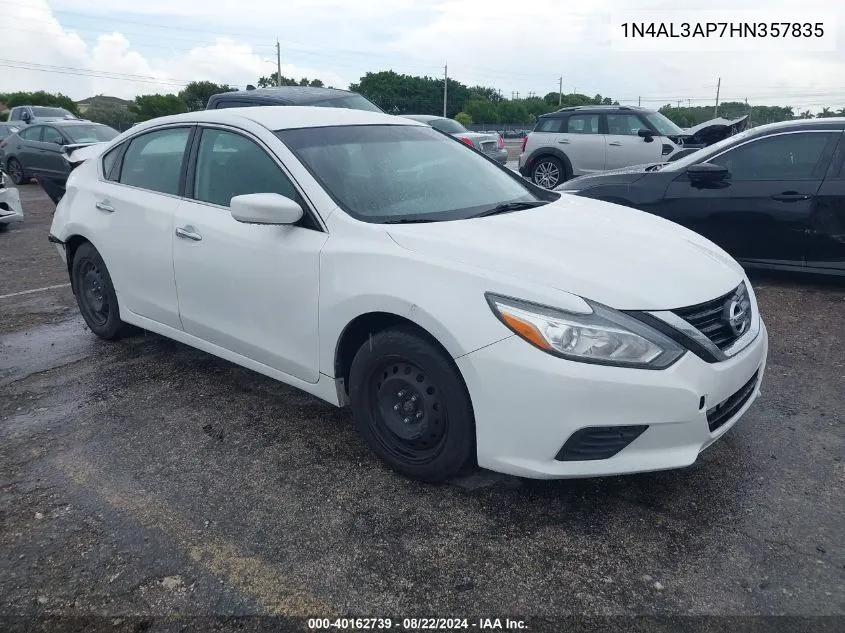 2017 Nissan Altima 2.5 S VIN: 1N4AL3AP7HN357835 Lot: 40162739