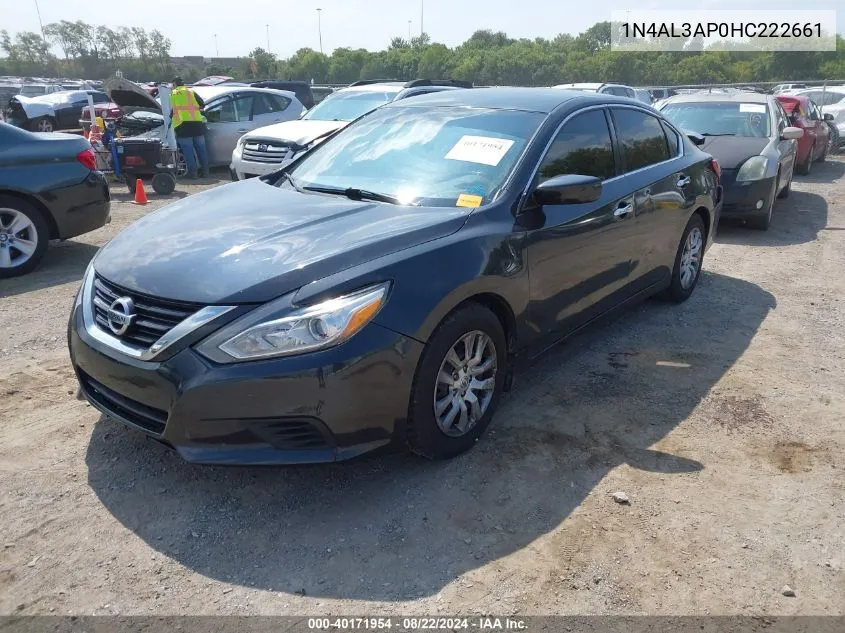 2017 Nissan Altima 2.5 S VIN: 1N4AL3AP0HC222661 Lot: 40171954