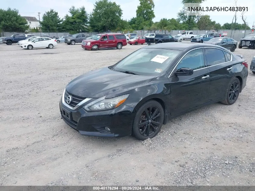 2017 Nissan Altima 2.5 Sr VIN: 1N4AL3AP6HC483891 Lot: 40176294