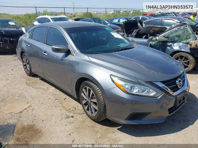 2017 Nissan Altima 2.5 S VIN: 1N4AL3AP3HN353572 Lot: 40176645