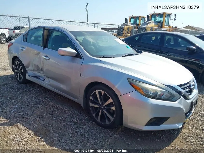 2017 Nissan Altima 2.5 Sr VIN: 1N4AL3AP3HN310379 Lot: 40177194