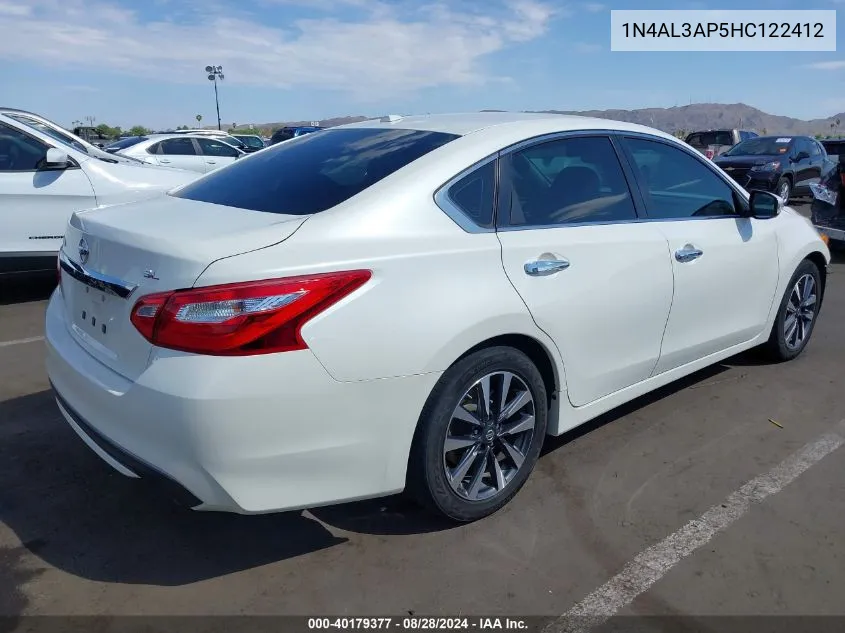 2017 Nissan Altima 2.5 Sl VIN: 1N4AL3AP5HC122412 Lot: 40179377