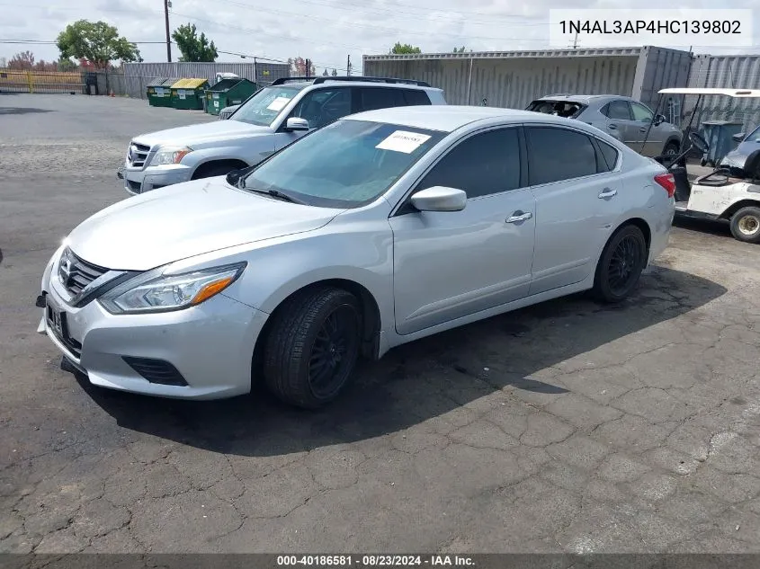 1N4AL3AP4HC139802 2017 Nissan Altima 2.5 S