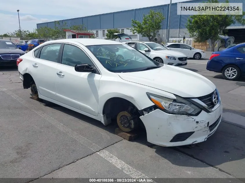 2017 Nissan Altima 2.5/S/Sv/Sl/Sr VIN: 1N4AL3AP1HC224354 Lot: 40188386