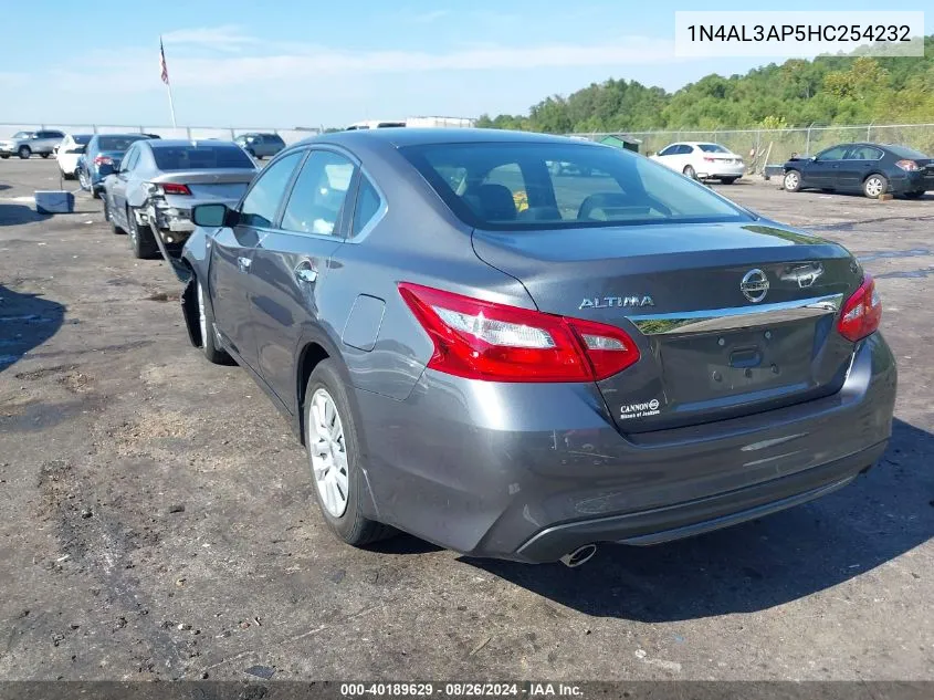 2017 Nissan Altima 2.5 S VIN: 1N4AL3AP5HC254232 Lot: 40189629