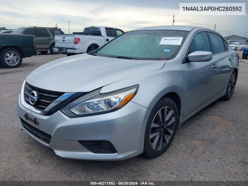 2017 Nissan Altima 2.5 Sv VIN: 1N4AL3AP0HC280592 Lot: 40211052