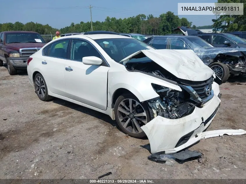 2017 Nissan Altima 2.5 Sr VIN: 1N4AL3AP0HC491811 Lot: 40221313