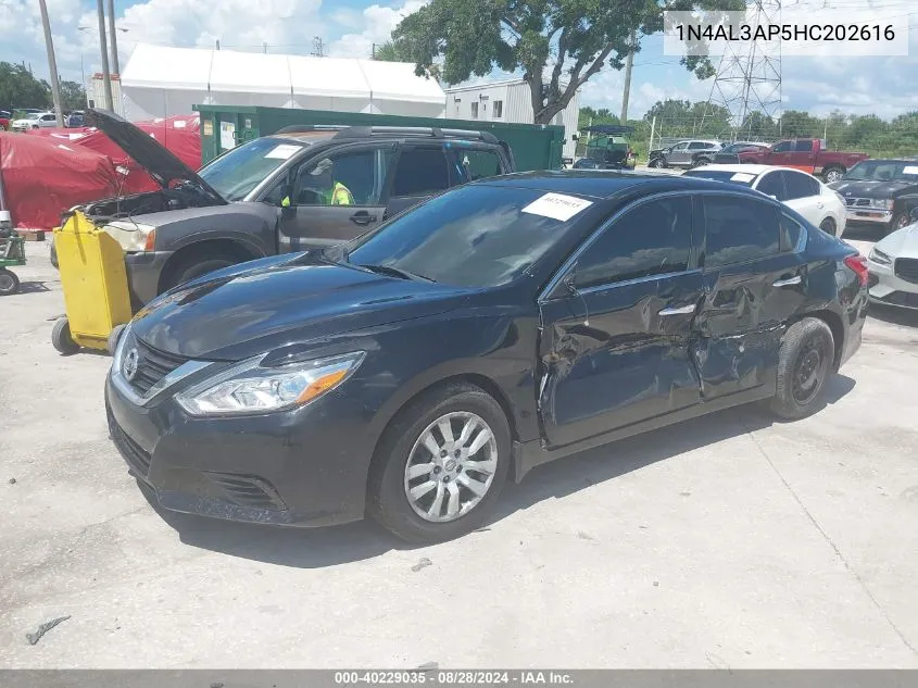 2017 Nissan Altima 2.5 S VIN: 1N4AL3AP5HC202616 Lot: 40229035