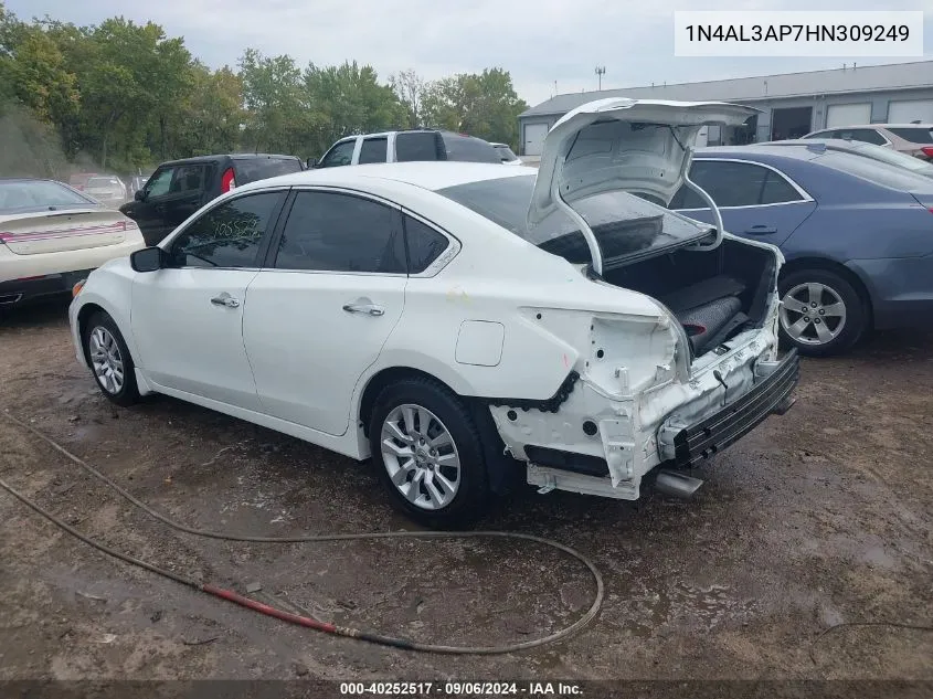 2017 Nissan Altima 2.5 S VIN: 1N4AL3AP7HN309249 Lot: 40252517