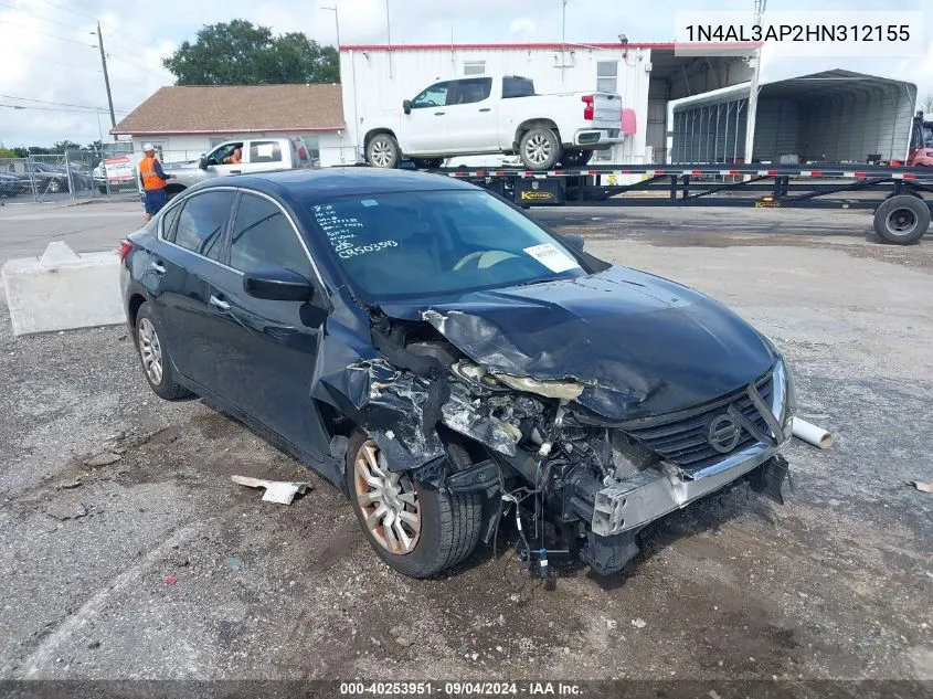 2017 Nissan Altima 2.5/S/Sv/Sl/Sr VIN: 1N4AL3AP2HN312155 Lot: 40253951