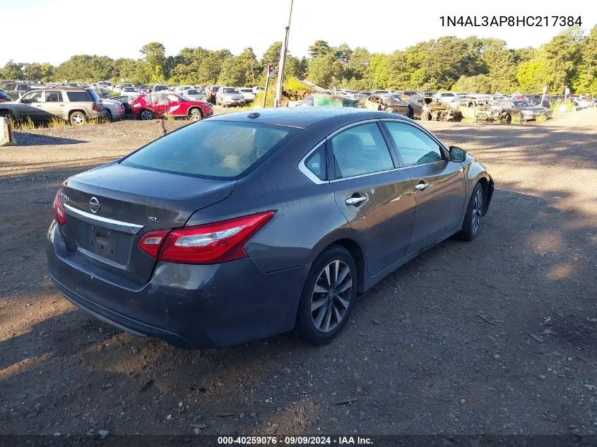 2017 Nissan Altima 2.5 Sl VIN: 1N4AL3AP8HC217384 Lot: 40259076