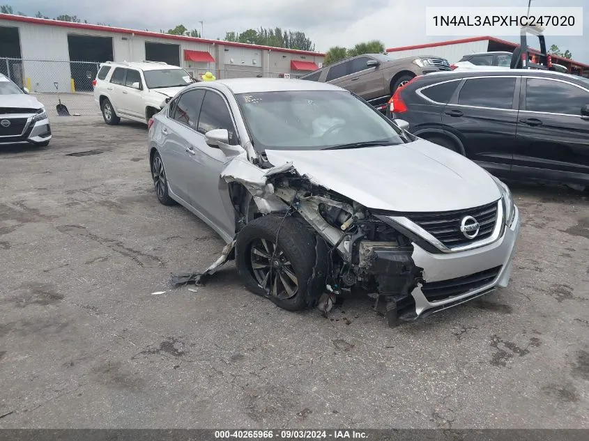 1N4AL3APXHC247020 2017 Nissan Altima 2.5 S