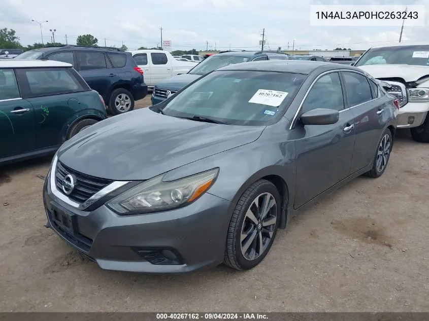 2017 Nissan Altima 2.5/S/Sv/Sl/Sr VIN: 1N4AL3AP0HC263243 Lot: 40267162