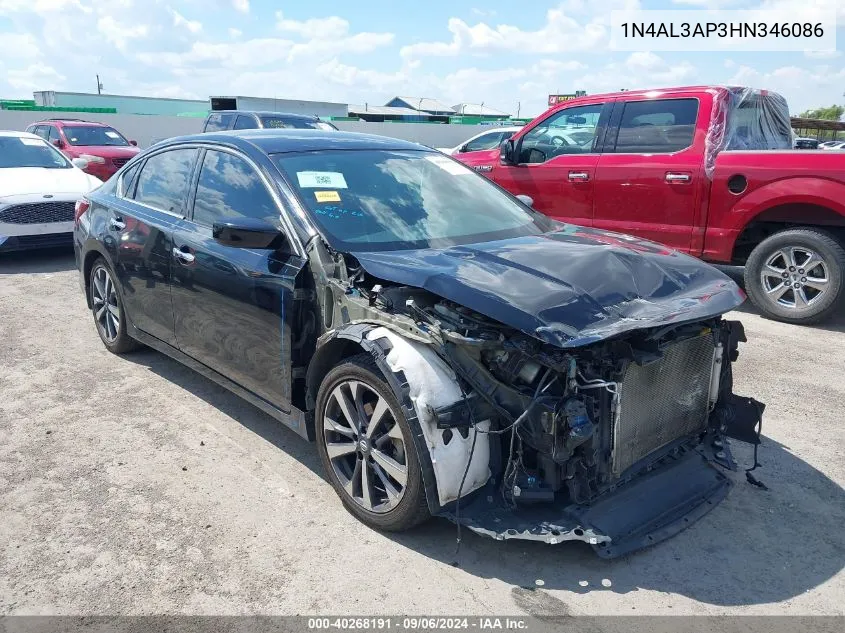 1N4AL3AP3HN346086 2017 Nissan Altima 2.5 Sr