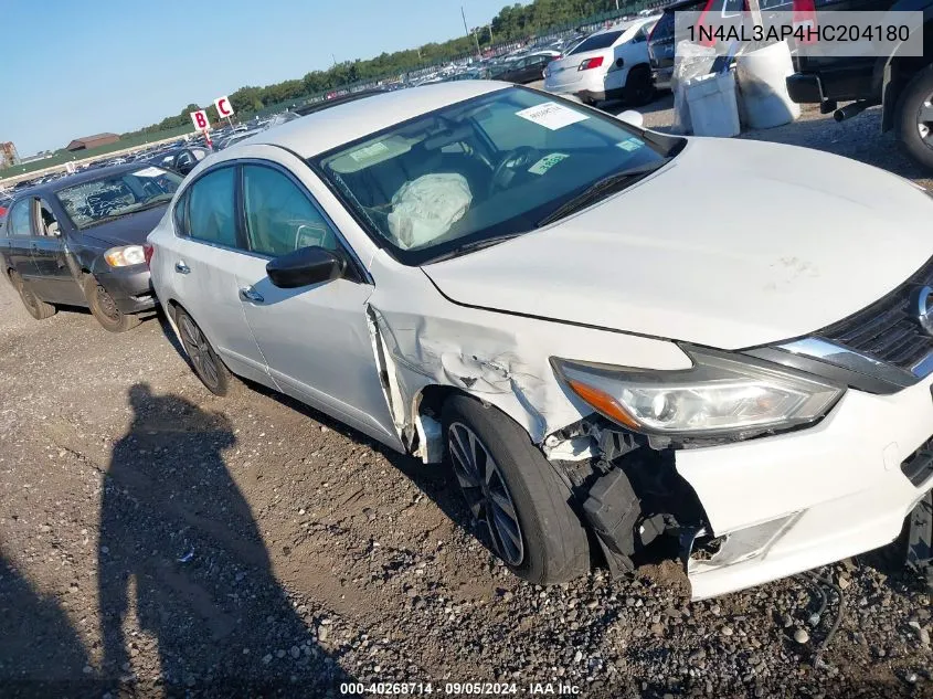 2017 Nissan Altima 2.5 Sv VIN: 1N4AL3AP4HC204180 Lot: 40268714