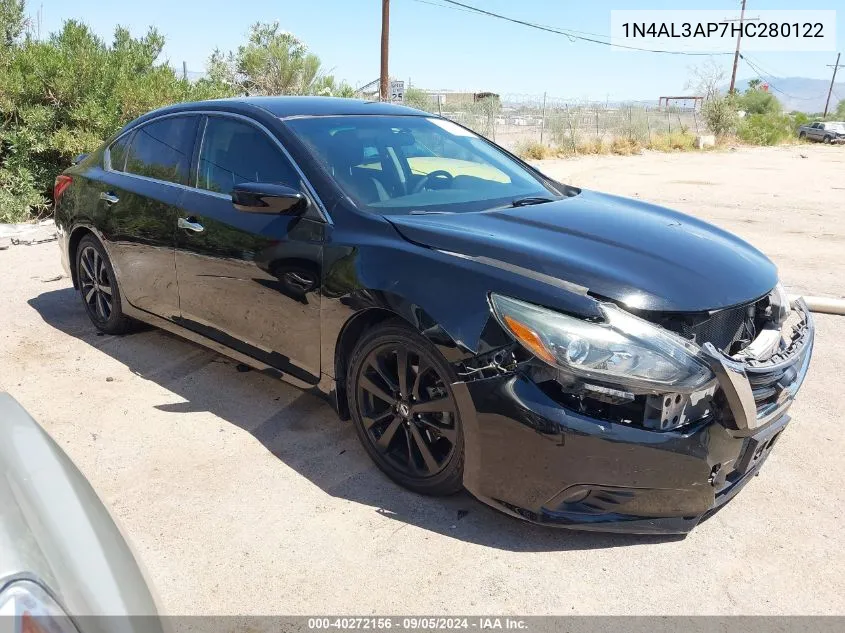 2017 Nissan Altima 2.5/S/Sv/Sl/Sr VIN: 1N4AL3AP7HC280122 Lot: 40272156