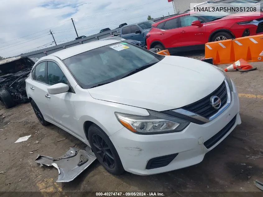 2017 Nissan Altima 2.5 S VIN: 1N4AL3AP5HN351208 Lot: 40274747