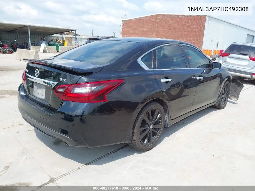 2017 Nissan Altima 2.5 Sr VIN: 1N4AL3AP7HC492308 Lot: 40277618