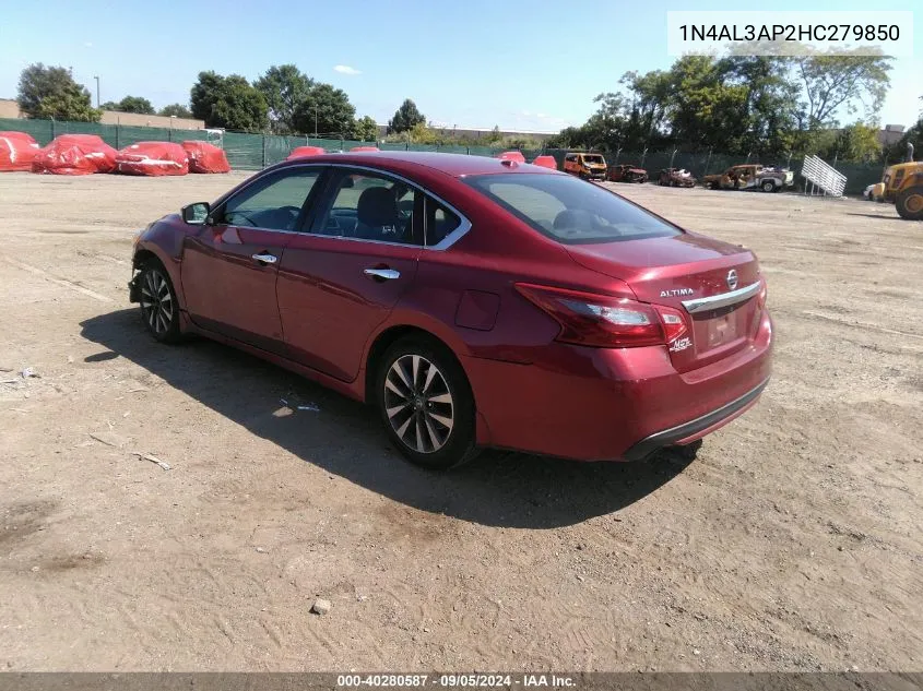 1N4AL3AP2HC279850 2017 Nissan Altima 2.5 Sv