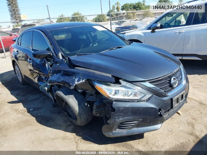 2017 Nissan Altima 2.5 S VIN: 1N4AL3AP2HC940440 Lot: 40292408