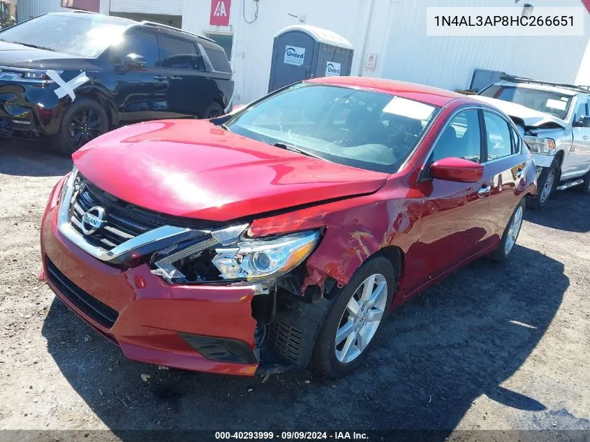 2017 Nissan Altima 2.5 Sv VIN: 1N4AL3AP8HC266651 Lot: 40293999