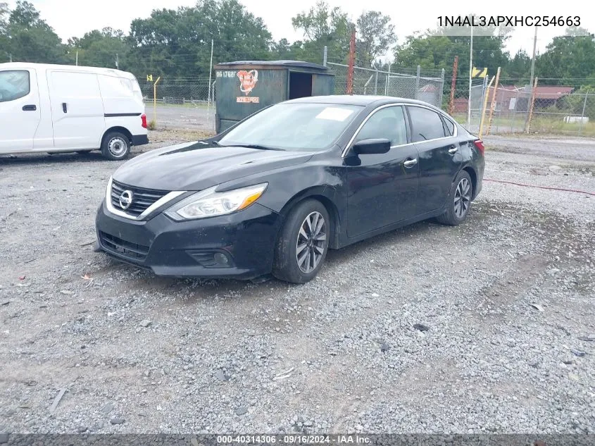 2017 Nissan Altima 2.5/S/Sv/Sl/Sr VIN: 1N4AL3APXHC254663 Lot: 40314306