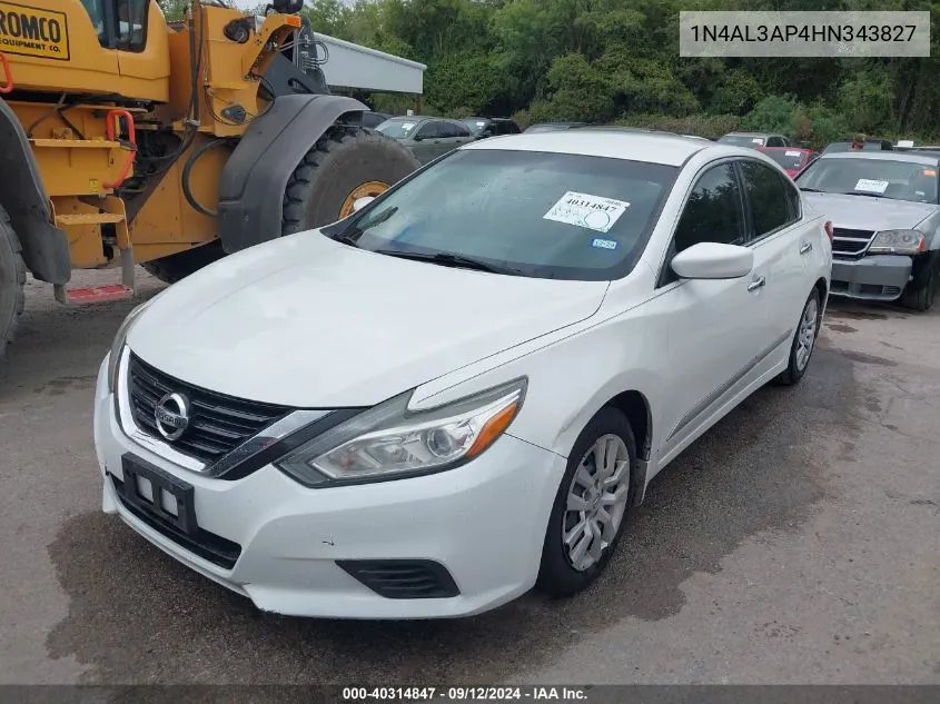 2017 Nissan Altima 2.5 S VIN: 1N4AL3AP4HN343827 Lot: 40314847