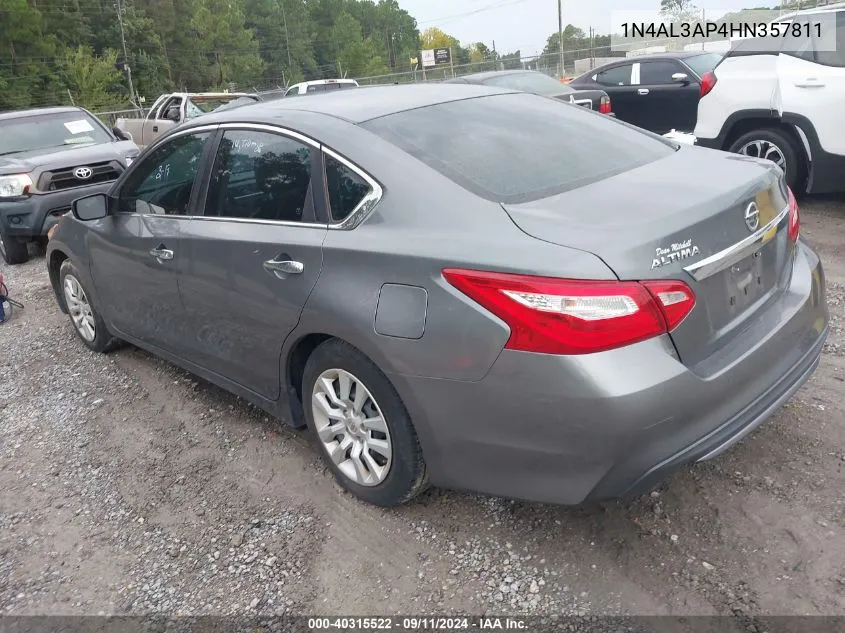 2017 Nissan Altima 2.5 S VIN: 1N4AL3AP4HN357811 Lot: 40315522