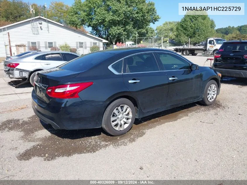 2017 Nissan Altima 2.5 S VIN: 1N4AL3AP1HC225729 Lot: 40326009