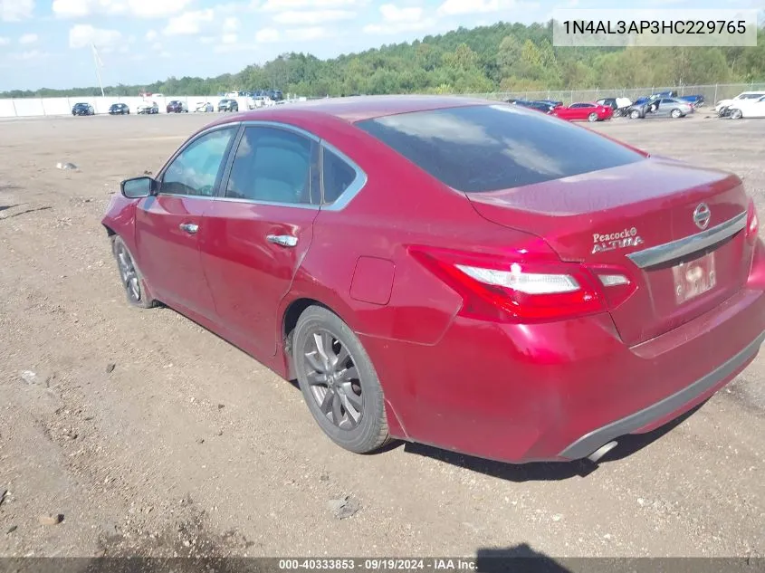 2017 Nissan Altima 2.5 S VIN: 1N4AL3AP3HC229765 Lot: 40333853