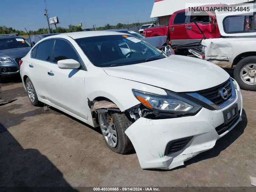 2017 Nissan Altima 2.5/S/Sv/Sl/Sr VIN: 1N4AL3AP6HN354845 Lot: 40338865